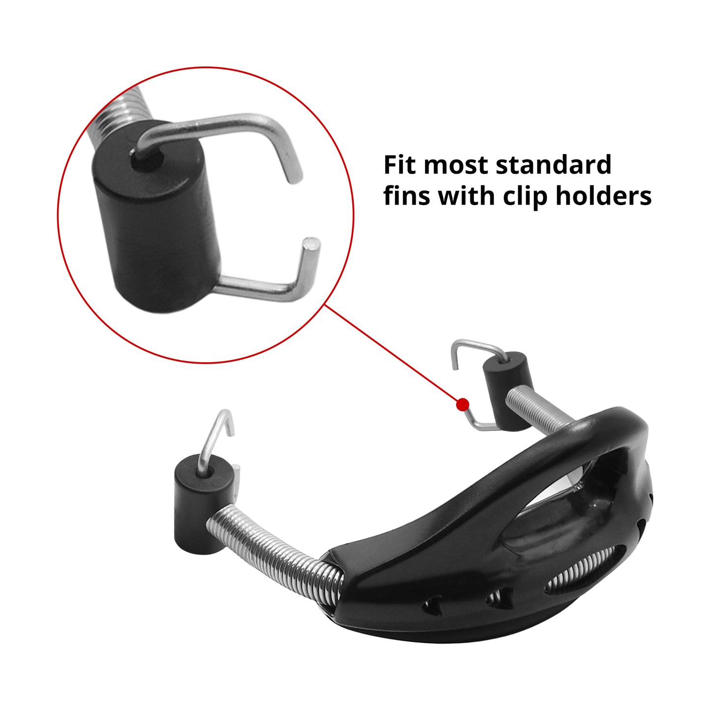 Fin Spring Straps with Stainless Steel Clips