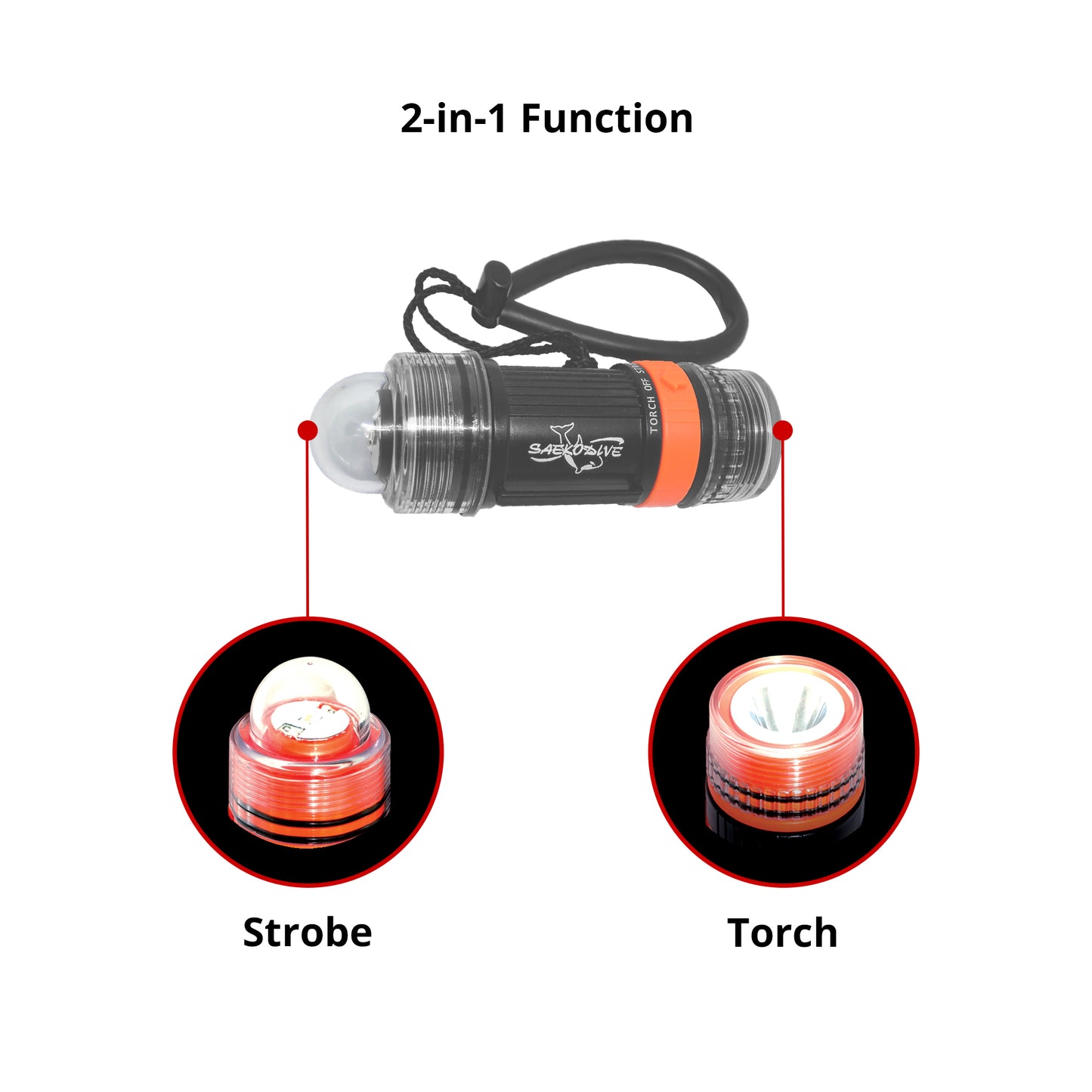 2-in-1 Strobe & Torch