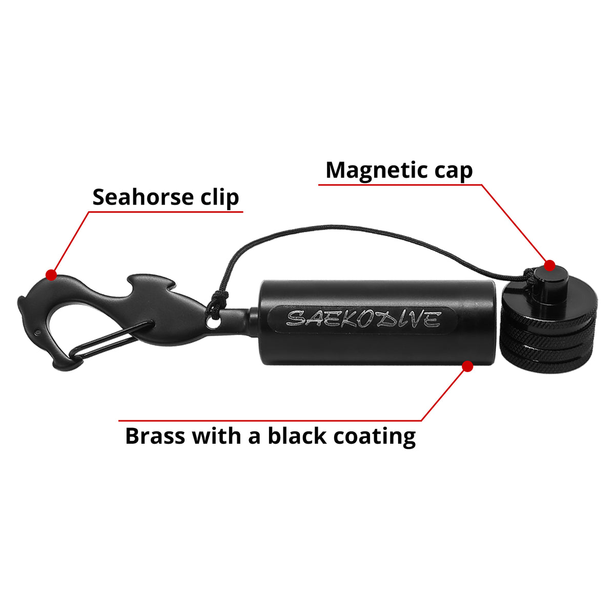Diving Rattler SAEKODIVE Mattle Black Diving Rattle – Saekodive USA
